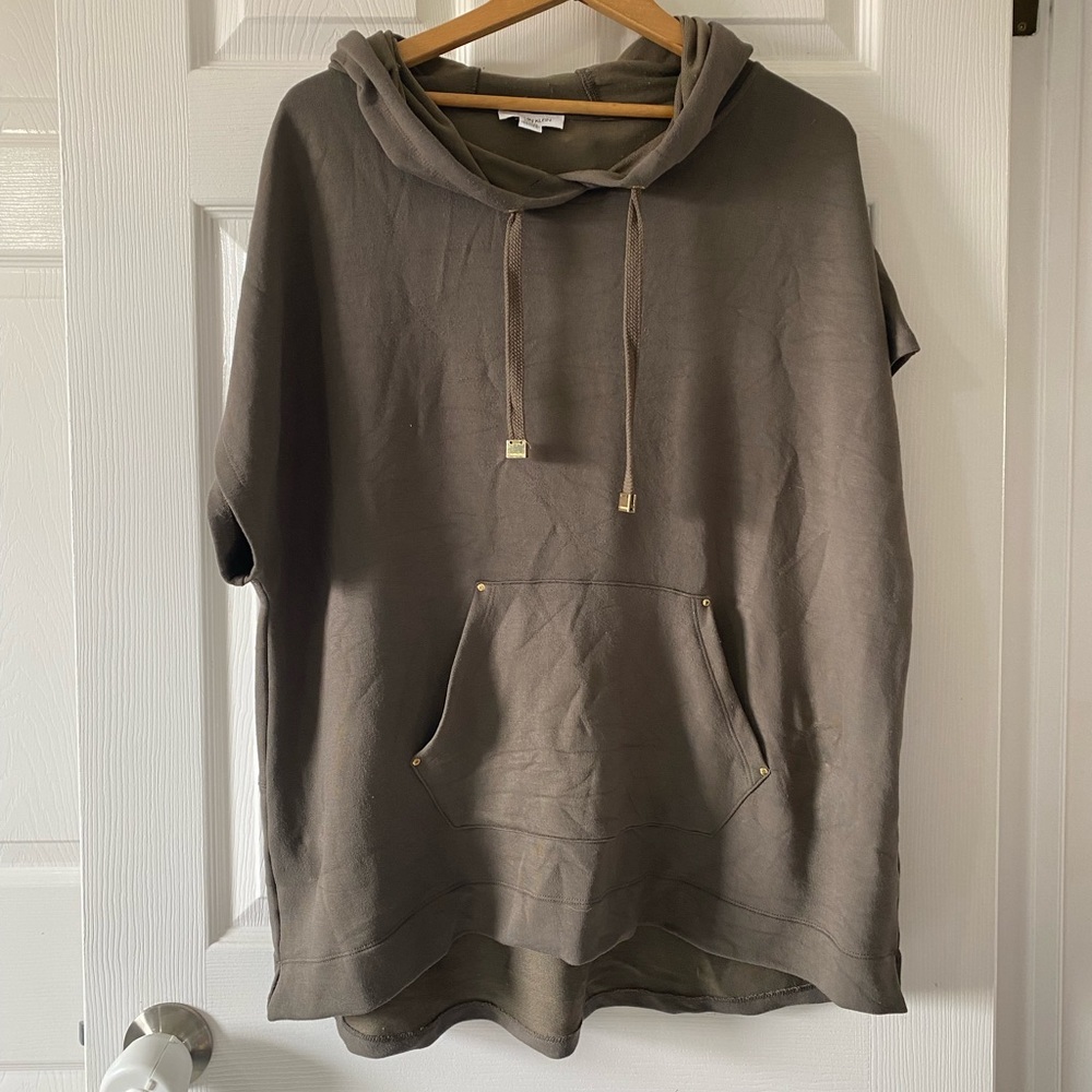 Calvin Klein Military Green oversized Short Sleeved Top